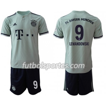 Camisetas Bayern de Múnich Lewandowski 9 Niño Segunda Equipacion 2018/2019